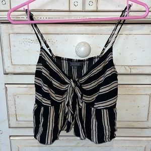 Be cool tie front tank top with adjustable straps